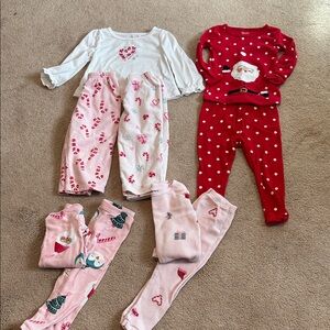 Girls Holiday Pajama Bundle 12-18 month
